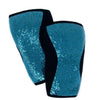 Everyone needs more sparkles!  We've taken the turquoise sparkles from our popular Mermaid straight weightlifting belt and put them on a matching set of knee sleeves.