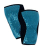 Everyone needs more sparkles!  We've taken the turquoise sparkles from our popular Mermaid straight weightlifting belt and put them on a matching set of knee sleeves.
