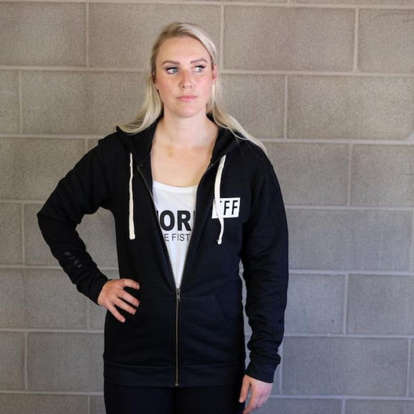 【SATIIIZ】Leffen Saffa Damage Hooded Zip-Up TFF GENI Zip Hoodie – These Fists Fly