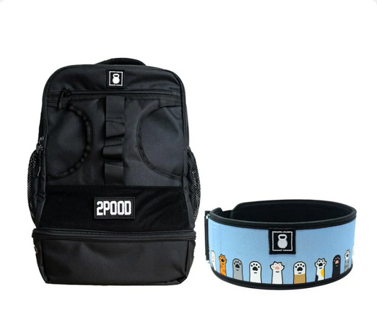 4" I'm Feline Good Belt & Backpack Bundle