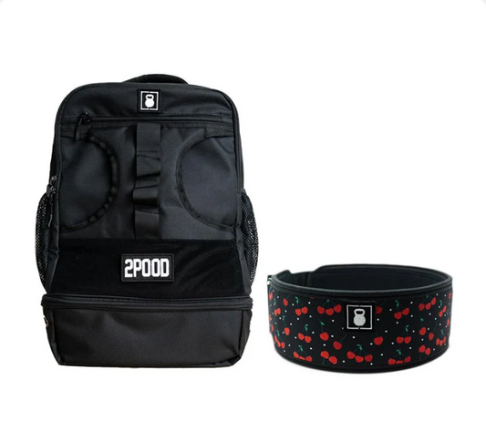 4" Cherry on Top Belt & Backpack Bundle