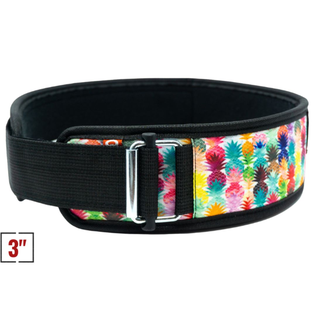 3" - Petite Pineapple Weightlifting Belt