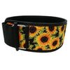 4" - Sunflowers By Tasia Percevecz Straight Weightlifting Belt