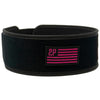 4" - Pink Velcro Straight Weightlifting Belt